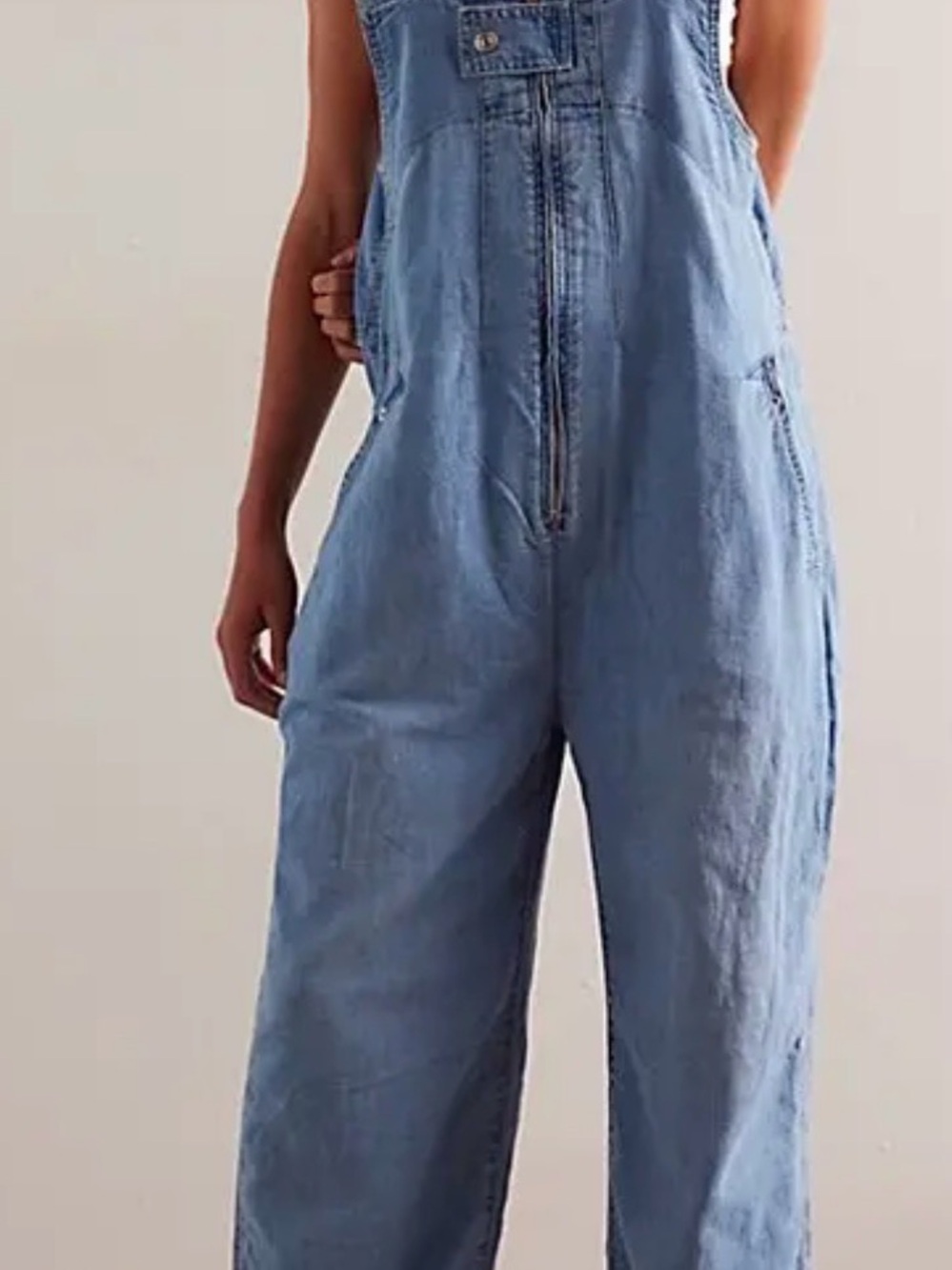 Free People We The Free Jude one piece denim jumpsuit